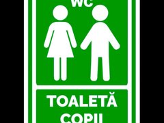 Indicator verde pentru  toaleta copii