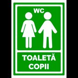 Indicator verde pentru  toaleta copii